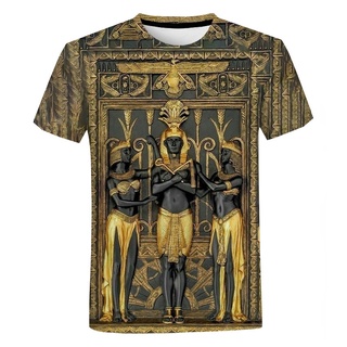 2021 Antiguo Egipto 3D Impresión T-Shirt Egipcio Harajuku Streetwear Camiseta Hombres Mujeres Moda Casual Manga Corta Cool Tee Tops (1)
