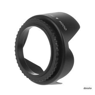doi - campana de lente de pétalo de flor atornillada de 62 mm para cámara DSLR Nikon Canon Sony