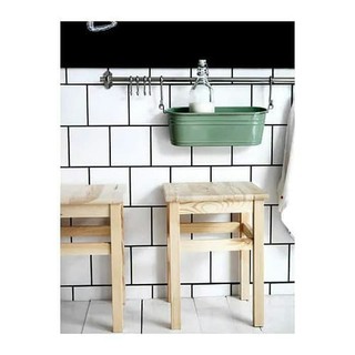 Taburete elegante minimalista Dingklic taburete asiento con dispensador de agua estante