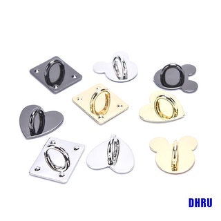 dhru 10pcs 25 mm anillo de metal no desmontable corazón o&d anillo lateral clip hebilla hardware gancho