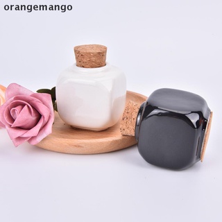orangemango material de porcelana arte de uñas acrílico vidrio dappen plato líquido polvo contenedor mx