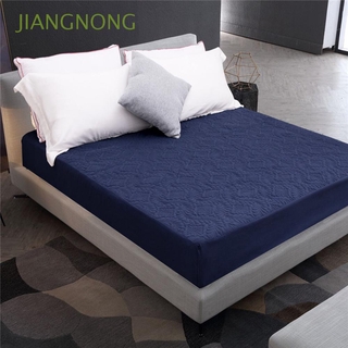 JIANGNONG - Protector de colchón multitamaño transpirable para el hogar, diseño de sábana acolchada, con bolsillo profundo, suave funda protectora (1)