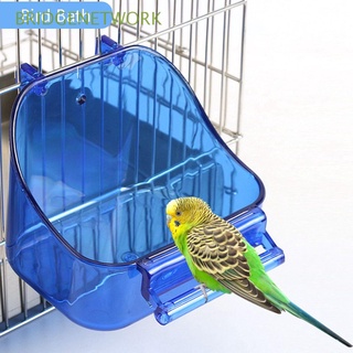 bridgenetwork periquitos loro bañera tortolitos caja de baño birdbath periquitos transparente colgante canario mascota ducha plástico pájaro jaula de baño