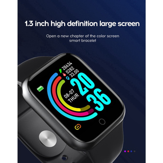 Y68 Smart watch IPS pantalla fitness pulsera presión arterial frecuencia cardíaca IP68 impermeable deporte smartwatch (6)