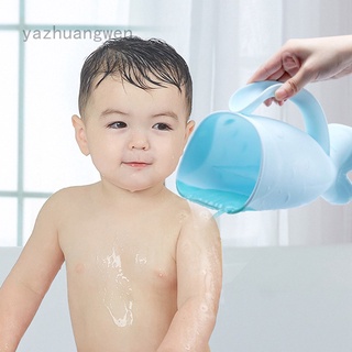 Bebé de dibujos animados champú taza bebé jugando en agua ballena cuchara de agua