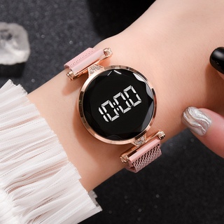 Reloj para Mujer - 5 PIEZAS con Pulsera Magnética y Hebilla / Reloj de Lujo para Mujer con LED Digital Touch (3)