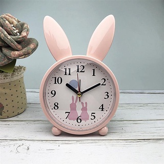 Pequeño reloj despertador creativo reloj despertador lindo conejo cama [nxhesheng.my]