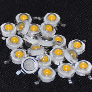 [brprettyia] diodos led de alta calidad de 20 x diodos emisores de luz blanca redonda, 6 mm, 1 w, 110 (2)