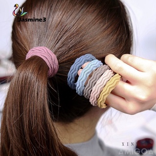 nuevo estilo coreano color aleatorio corbata de pelo grueso alto elástico de punto sin costuras durable elástico cuerda de pelo banda de pelo tocado 1pcs-jas