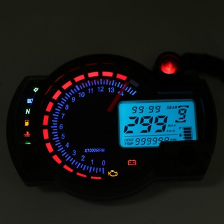 Velocímetro de motocicleta 7 colores LCD Digital odómetro para RX2N MAX 299KM/H Moto salpicadero de la motocicleta velocímetro medidor (3)