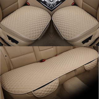 lino funda de asiento de coche delantera trasera de lino cojín transpirable protector de alfombrilla universal auto interior estilo camión suv van (1)