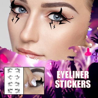 1 Sheet Halloween Eyeshadow Eyeliner Long Lasting Makeup Stickers By