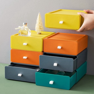 Cajóns De almacenamiento De Plástico cajones Organizador De almacenamiento Para maquillaje caja Organizador De escritorio De cocina Organizador De escritorio (2)