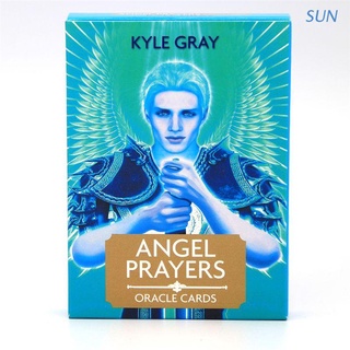 Sun Angel oracións Oráculo Completo en inglés Tarot 44 Cartas baraja juego de adivinación del misterio