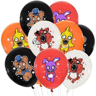 20 piezas de cinco noches en globos Freddy, cinco noches en Freddy suministros de fiesta temática, globos de fiesta de cumpleaños para niños