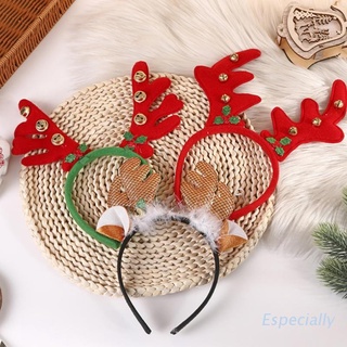 Esp navidad renos cornamentas diadema decoración de navidad Headwear accesorios para el cabello joyería regalos navidad diadema