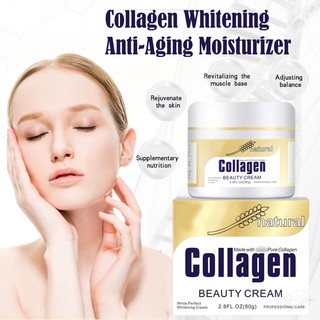 crema para colágeno facial antiarrugas/crema hidratante blanqueadora 80g