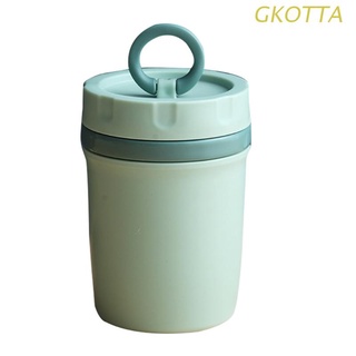 THERMOS gkot 300ml portátil de plástico botella de agua termo de doble capa sellada sopa de leche café taza de desayuno recipiente de alimentos