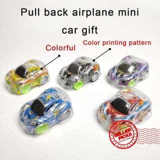 1 creativo de dibujos animados tire hacia atrás animal coche, lindo coche de los niños de juguete w1q1