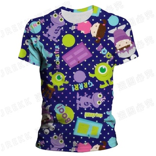 Monsters Inc Anime Cartoon Kids T-Shirts 3D Summer New Boys Clothes Girls TShirts Children Graphic Funny Kawaii Baby Tops tee (5)