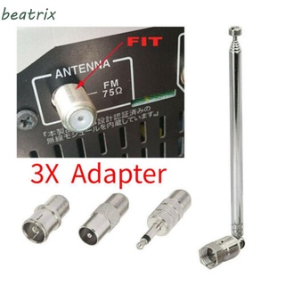 beatrix antena telescópica fm 86-106mhz antena onda 5v 10w con tv/3.5 adaptador radio f tipo 75 ohm (1)