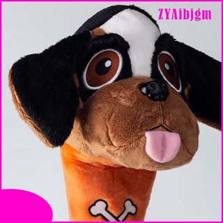 Cute Plush Golf Head Cover Animal Dog Shape Club No.1 Driver Headcover Protective Professional Universal Club Carrying