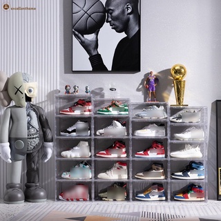 Thickened Transparent Shoe Box High And Low Models Dust-Proof Sneakers Drawer Storage Box Basketball Shoe Cabinet Sneaker Display Cabinet excellenthome
