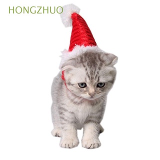 hongzhuo rainbow pet sombrero de navidad gatito disfraz decoración santa claus gorra navidad decoraciones conejillo de indias animales pequeños precioso hámster gatito gato sombrero/multicolor