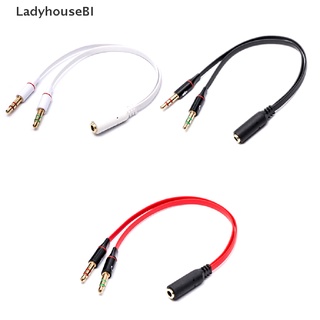LadyhouseBI-Adaptador Divisor De Micrófono De audio Estéreo Macho A 2 Hembra De 3.5 Mm