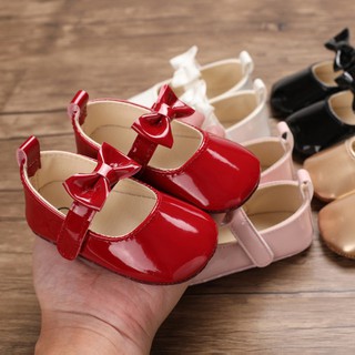Moda Bebé Niñas Bowknot Diseño Antideslizante Casual Zapatillas De Deporte Niño Suave Soled Princesa Zapatos De Caminar