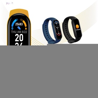 [listo] reloj inteligente m6 con rastreador de ejercicios/monitor de presión arterial/ritmo cardíaco/pantalla a color/pulsera inteligente para celular joymi