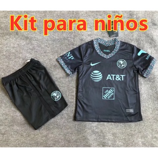 2021/22 Club América Tercera Camiseta De Fútbol kit Niños Edición De Ventilador Jersey