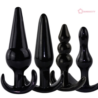 xiangsicity Unisex Soft Silicone Dilator Bead Expansion Stimulator Anal Plug Adult Sex Toy