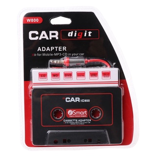 th 3.5mm coche aux cinta de audio adaptador de cassette convertidor para coche reproductor de cd mp3