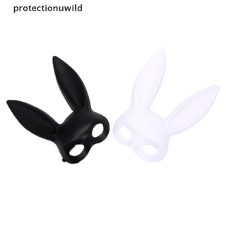 protección halloween orejas largas conejo conejo máscara fiesta disfraz cosplay disfraz de mujer salvaje