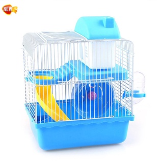 Hamster Cage Multifunctional Pets House Villa Travel Cage for Small Animals
