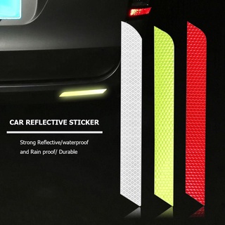 etaronicy 2 pegatinas reflectantes para coche, cinta de advertencia, luz trasera, tira de parachoques