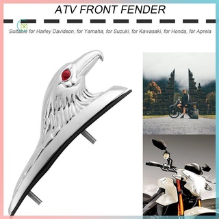 FENDER prometion cromo águila forma de cabeza diseño atv guardabarros delantero marco adorno guardabarros delantero acento pieza para motocicleta moto coche capó
