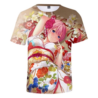 Boy Nakano Miku The Quintessential Quintuplets Anime Camiseta Impresa Streetwear Harajuku