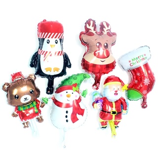 16 pulgadas santa claus ballon muñeco de nieve globos ciervo de navidad pingüino globo decoraciones de navidad