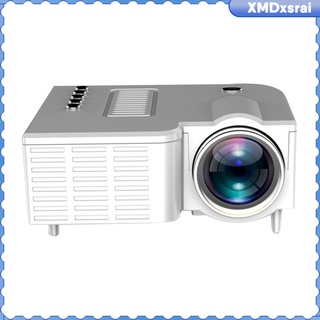 [xsrai] mini proyector de vídeo portátil, proyector de cine en casa multimedia, apto para full hd 1080p