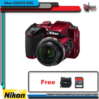 16Gb rojo Bonus cámara Digital para Nikon COOLPIX B500