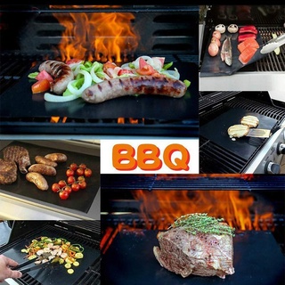 *LYG Heat Resistant Grill Mat Glass Fiber BBQ Paper Barbecue Roast Grilling Pad