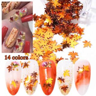 Molde de arte de hoja para niñas/arte de uñas Golden Autumn/decoración de manicura/decoración/parche de ojos