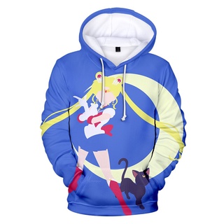 Enfócate en dar regalos Sailor Moon divertido Cosplay impresión marinero luna sudaderas sudaderas de manga larga ropa Harajuku Kpop con capucha para hombre abrigos 3D (6)