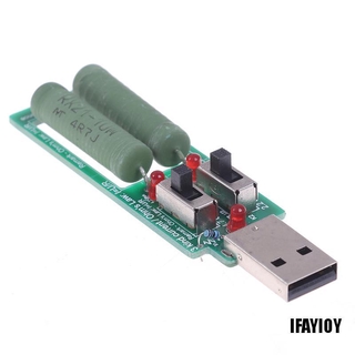 Ifayioy reistor Usb Dc probador De Carga electrónica con Interruptor 5v 1a 2a 3a capacidad De batería