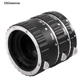 Titimeme Metal Auto Focus AF Macro Extension Tube Lens Adapter Ring for Canon EOS MX