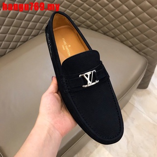 ✨ High quality ✨xianwanli.my TOP Original LV Louis Vuitton Loafers Men Genuine Leather shoes LV Leather shoes Fashion Casual shoes