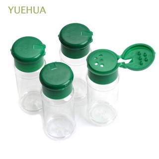 yuehua 5 tarros de pimienta sal vinagre embotellado botellas de condimento tarro de especias barbacoa suministros de cocina 100ml plástico condimento herramientas de especias/multicolor