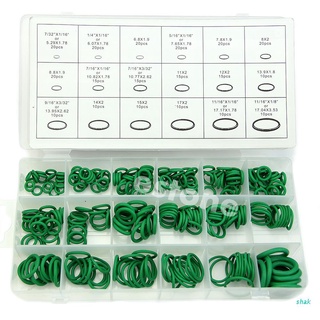 shak green 270pcs 18 tamaños kit de anillos métricos o anillo sellos de goma de nitrilo